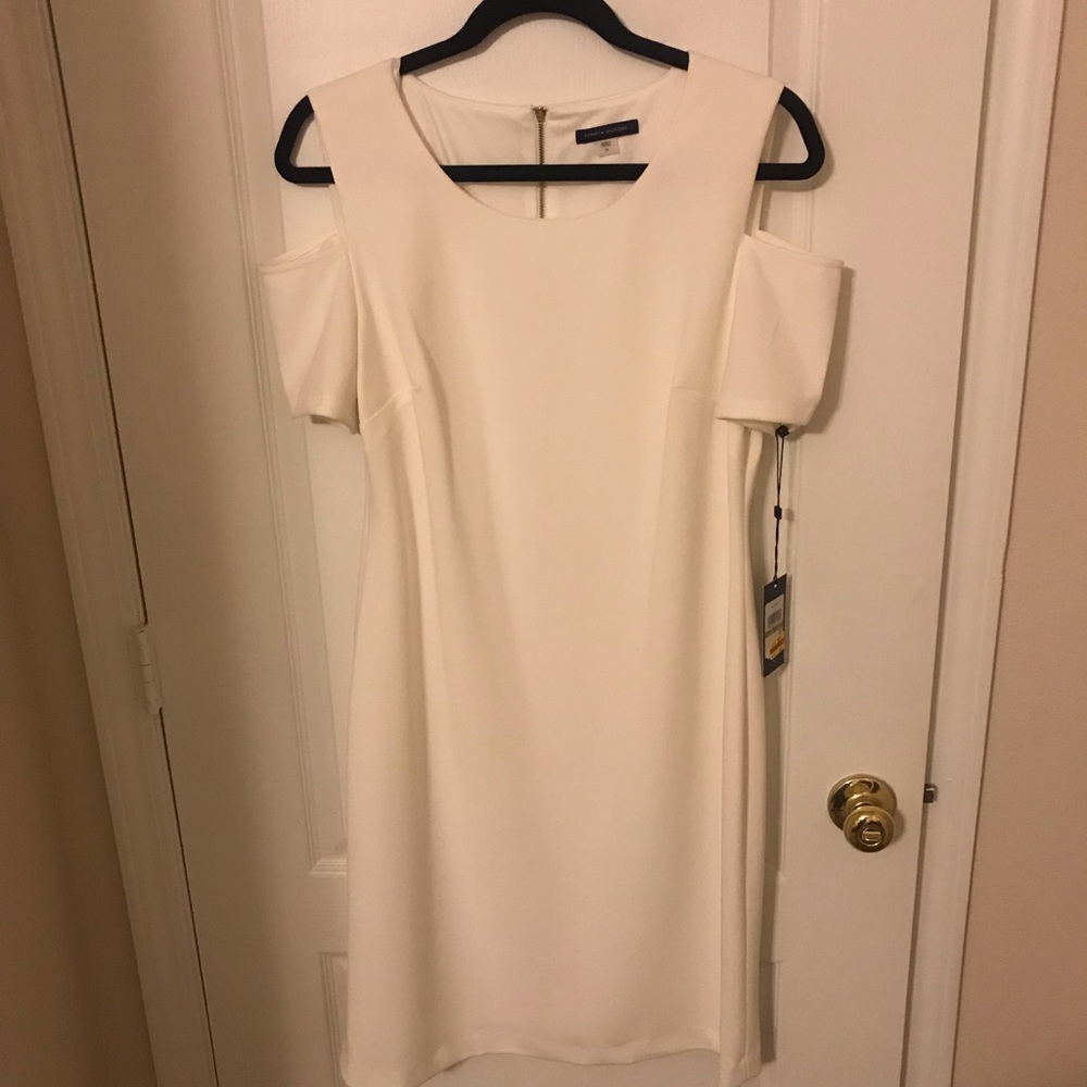 Tommy Hilfiger white sleeve cutout dress size 14